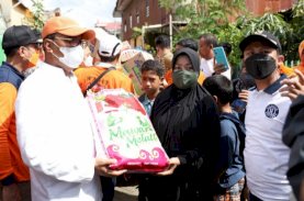 Danny Pomanto Temui Korban Angin Puting Beliung di Maccini Parang