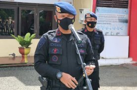 Misi Kemanusiaan Berakhir di Selayar, Personel Brimob Bone Kembali ke Mako