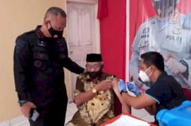 Tembus 1.000 Dosis Vaksin, Begini Upaya Brimob Bone Kumpulkan Minat Warga