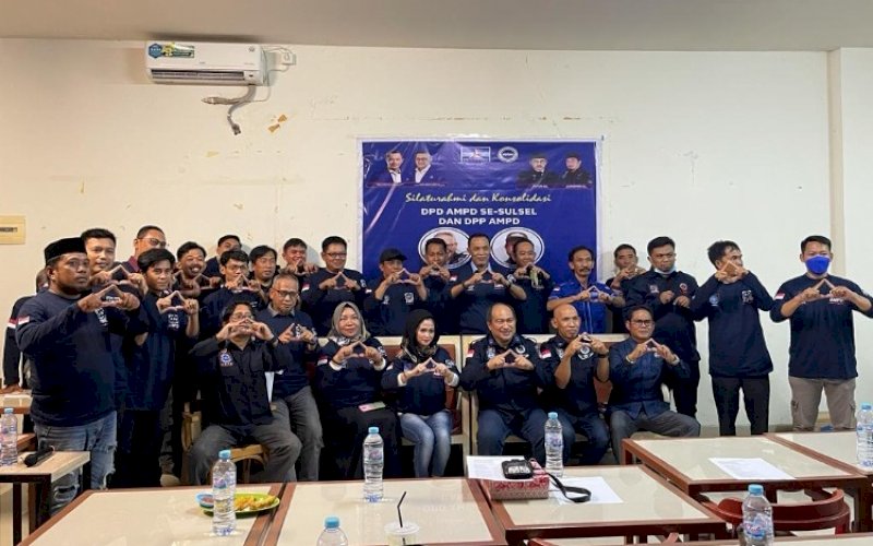 KONSOLIDASI. AMPD Provinsi Sulsel menggelar silaturahmi dan konsolidasi dengan pengurus AMPD kabupaten/kota se-Sulsel di Kota Makassar, Minggu (23/1/2022). foto: istimewa