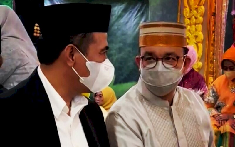 Anies Baswedan (kanan) bersama Andi Amran Sulaiman. foto: istimewa