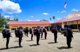 Tak Kenal Libur, Brimob Bone Apel Pengecekan