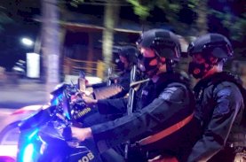Patroli Yustisi Gabungan Libatkan Pasukan Brimob Bone Bersenjata Lengkap