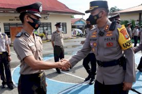 Polres Palopo Upacara Kenaikan Pangkat 48 Personel