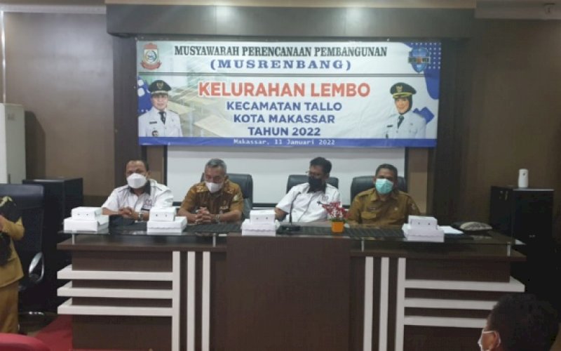 MUSRENBANG. Suasana musrenbang Kelurahan Pemerintah Kota Makassar 2022, Selasa (11/1/2022). foto: istimewa