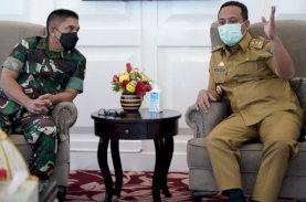 Pangdam XIV Hasanuddin Temui Plt Gubernur Sulsel, Ini yang Dibahas