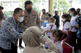 Wali Kota Makassar-Kapolda Sulsel Launching Road Show Vaksinasi Anak Usia 6-11 Tahun