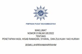Muhammadiyah Tetapkan 1 Ramadan 1443 H Jatuh pada 2 April 2022