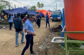 Perumda Air Minum Makassar Salurkan Bantuan Bencana Kebakaran di Tallo