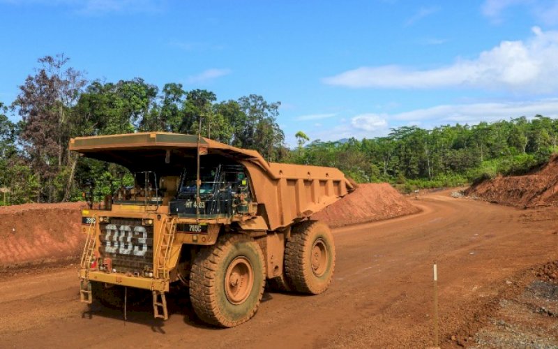 TAMBANG NIKEL. Aktivitas tambang nikel di lahan PT Vale Indonesia Tbk di Sorowako, Luwu Timur, Sulsel. foto: istimewa