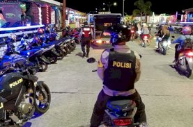 Polres Palopo Patroli Skala Besar Antisipasi Gangguan Kamtibmas dan Penerapan Protokol Kesehatan