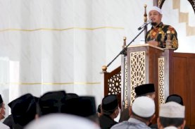 Masjid Kubah 99 Asmaul Husna Makassar Mulai Digunakan Salat