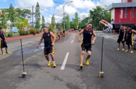 Brimob Bone Cek Kondisi Fisik Personel Melalui TKJ Berkala