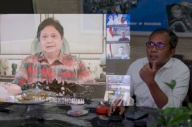 Danny Pomanto Bersama Menko Perekonomian Rakor Bahas Perkembangan Covid-19