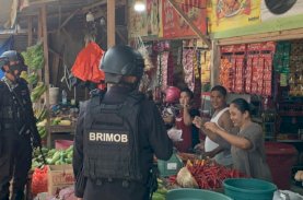 Brimob Bone Intens Patroli Menjelang Akhir Ramadan