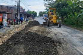 Ruas Jalan Pinrang-Rappang Mulai Dikerjakan
