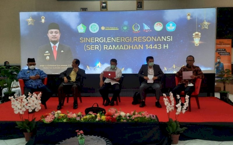 SER RAMADAN. Dinas Pendidikan Provinsi Sulsel menggelar kegiatan Sinergi, Energi, dan Resonansi (SER) Ramadan 1443 Hijriah, Senin (18/4/2022). foto: istimewa