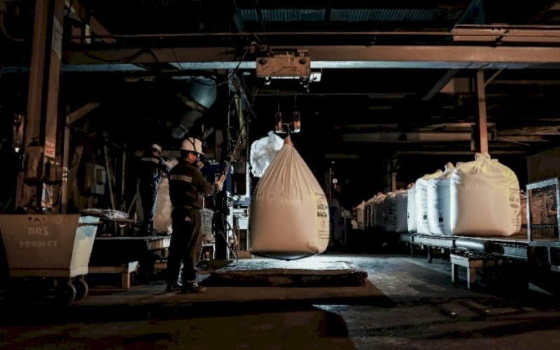 PT VALE. PT Vale Indonesia Tbk (PT Vale) memproduksi 13.827 metrik ton nikel dalam matte pada triwulan I 2022. foto: istimewa