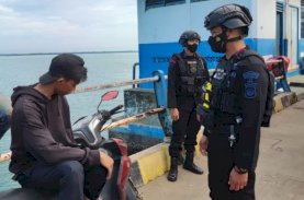 Pastikan Kondusivitas Kamtibmas Arus Balik Lebaran, Ini yang Dilakukan Brimob Bone