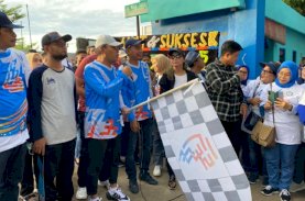 Danny Pomanto Bersama Rudianto Lallo Lepas Peserta Jalan Santai IKA SMAN 6 Makassar