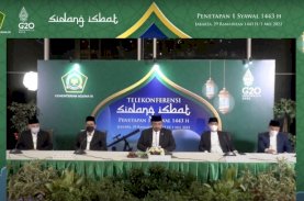 Pemerintah Tetapkan 1 Syawal 1443 H Jatuh Pada Senin, 2 Mei 2022