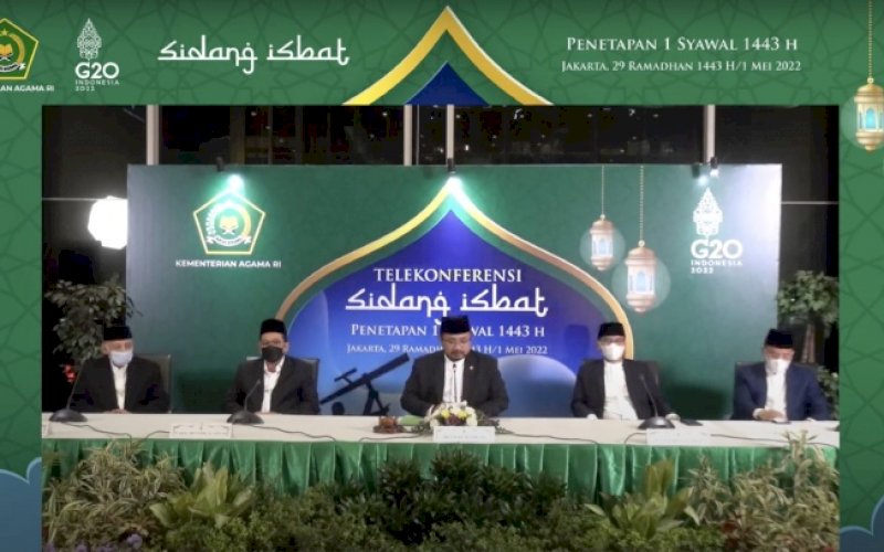 Sidang Isbat Penetapan 1 Syawal 1443 H. foto: istimewa