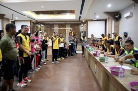 HUT Bhayangkara Ke-76, Polres Palopo Gelar Lomba Kearifan Lokal Makan Kapurung