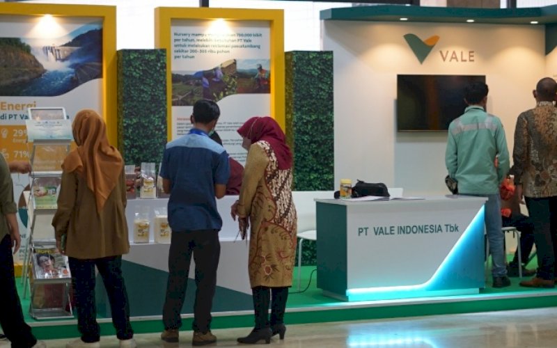 PAMERAN. PT Vale Indonesia Tbk menjadi salah satu peserta pada Indonesian Climate Change Expo & Forum (ICCEF) 2022 di Gedung Manggala Wanabakti, Kementerian Lingkungan Hidup dan Kehutanan (KHLK), mulai Senin (6/6/2022) hingga Rabu (6/8/2022). foto: istimewa