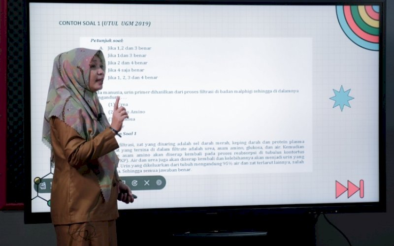 INOVASI. Seluruh pelajar tingkat SMA Se-Sulsel pada tahun ajaran 2022/2023 mulai bertahap mendapatkan kulitas pembelajaran yang seragam. foto: istimewa