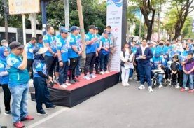 Famwalk HUT Perumda Air Minum Makassar Ke-98 Berlangsung Semarak