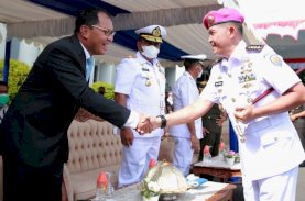 Danny Pomanto Hadiri Serah Terima Jabatan Komandan Lantamal VI Makassar