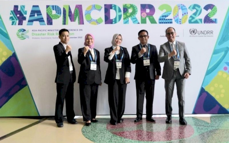 APMCDRR. Wakil Wali Kota Makassar, Fatmawati Rusdi (tengah), menghadiri Asia-Pacific Ministerial Conference on Disaster Risk Reduction (APMCDRR) 2022 di Brisbane Australia, Jumat (23/9/2022). foto: istimewa