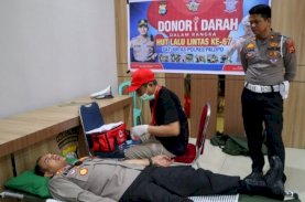 HUT Korps Lalu Lintas Ke-67, Polres Palopo Aksi Donor Darah