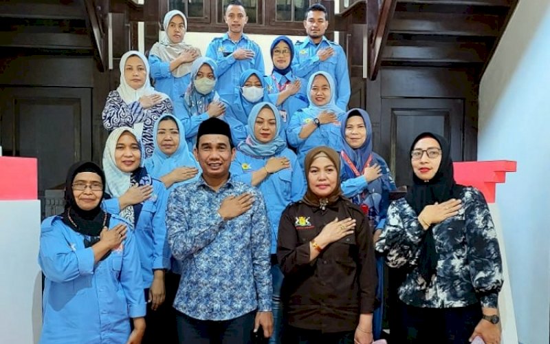 KUNJUNGAN. Ketua DPRD Kota Makassar Rudianto Lallo mengunjungi Museum Kota diterima langsung Kepala Dinas Kebudayaan Kota Makassar Andi Herfida Attas, Kamis (29/9/2022). foto: istimewa