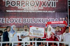 Porprov Sulsel 2022, Gubernur Beri Bonus Rp1 Miliar Lebih