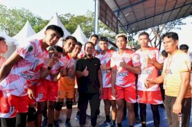 Porprov Sulsel 2022, Gubernur Sulsel Semangati Atlet saat Nonton Bola Voli&nbsp;