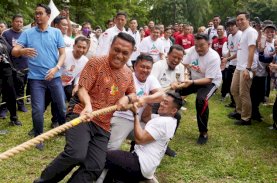 Hari Jadi Sulsel Ke-353, Pegawai Pemprov Berkompetisi Penuh Kekeluargaan di Gebyar Olahraga Tradisional