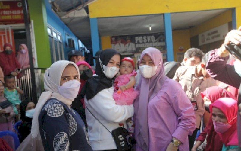 Terget Makassar Zero Stunting, Fatmawati Rusdi Pantau Angka Stunting di Puskesmas Antang