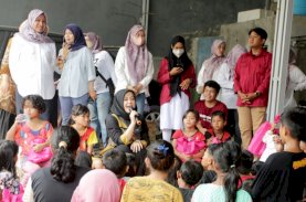 Wawali Makassar Beri Trauma Healing Anak Korban Kebakaran di Rappokalling