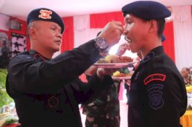 HUT Korps Brimob Polri Ke-77, Mako Batalyon C Pelopor Dibanjiri Tumpeng