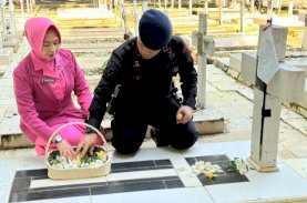 HUT Korps Brimob Polri Ke-77, Batalyon C Pelopor Ziarah Makam Pahlawan