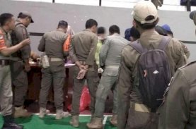Pasukan Satpol PP Sulsel Didadak Tes Urine