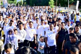 Gubernur Jalan Sehat Sulsel Anti Mager Bersama Warga Bantaeng