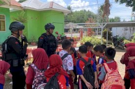 Isu Penculikan Anak Marak di Medsos, Brimob Bone Lakukan Ini