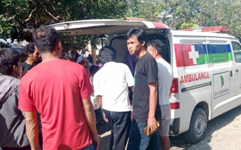 BANTUAN. Gubernur Sulsel, Andi Sudirman Sulaiman, mengutus Tim Andalan Sulsel Peduli untuk mendampingi pengobatan seorang balita penderita tumor yang berusia dua tahun di Kabupaten Luwu. foto: istimewa