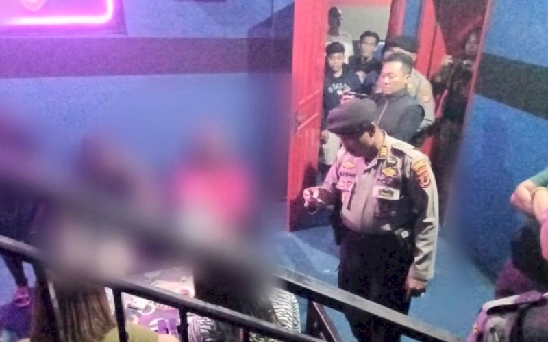 OPERASI. Polres Soppeng melaksanakan Operasi Cipta Kondisi dan KRYD di wilayah hukum Kabupaten Soppeng, Sabtu (29/1/2023) malam. foto: istimewa