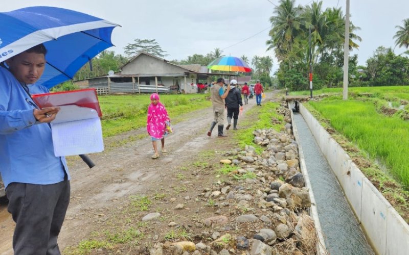PROYEK IRIGASI. Paket proyek pekerjaan Rehabilitasi Jaringan Irigasi Daerah Irigasi Kadieng Kecamatan Rilau Ale, Kabupaten Bulukumba. foto: istimewa