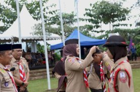 Wawali Bakar Semangat Peserta Lomba Tingkat III Pramuka Penggalang Makassar