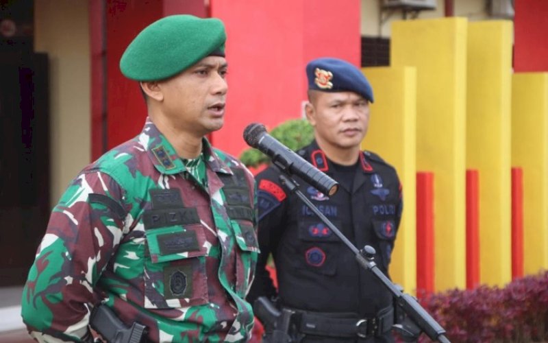 Letkol Inf Moch Rizqi Hidayat-Kompol Nur Ichsan. foto: istimewa