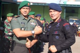Cuaca Ekstrem, Brimob dan Kodim 1407 Bone Apel Sinergitas TNI/Polri